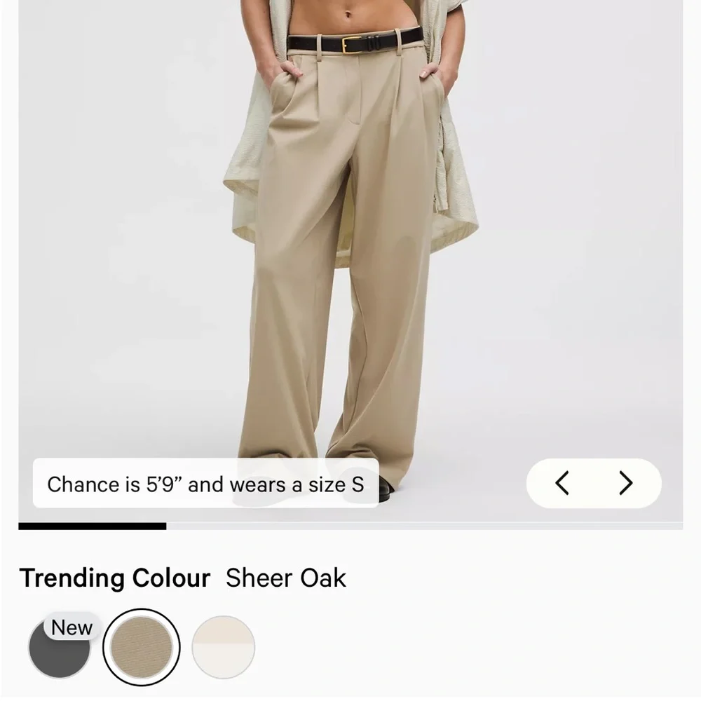 lululemon athletica Sheer Oak Wide-Leg Pants - Picture 1 of 8